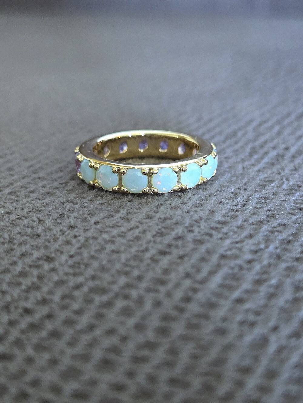 Kendra Scott (Retired) Gold💛 "Chandler" Band Ring💍 in Green💚 Lilac💜 Mix - Picture 4 of 16